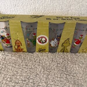 4 glass tumblers grinch net